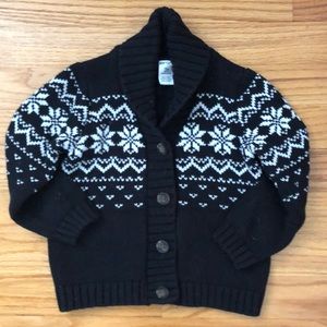 Adorable winter-themed unisex cardigan!